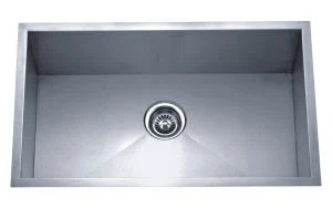 Hand Made Undermount Stainless Steel 30 In. Pia de cozinha de bacia única (HM3018)