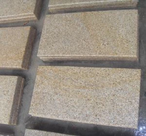 China Stone Yellow Granito Bushhamered Tiles G682