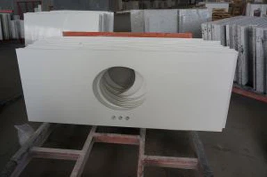 Bathroom White Quartz Vanity Top