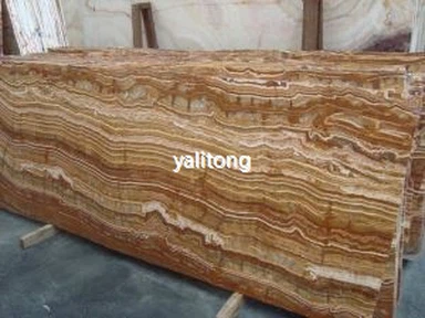 Lajes de mármore de Onyx do tigre polidas