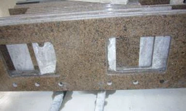 Top de vaidade em marrom tropical chinês