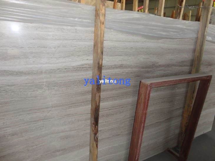 Wooden White Marble Slab