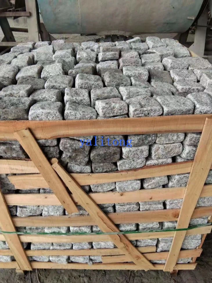 Tumbled grey granite