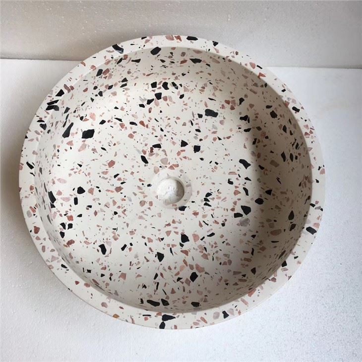 Pias de banheiro de pedra de terrazzo da China