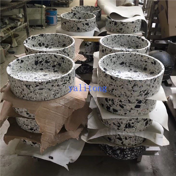 China Terrazzo Stone Bathroom Sinks